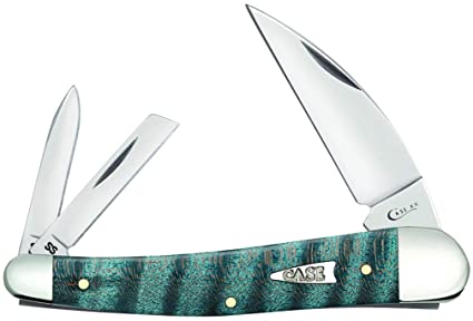Turquoise Curly Maple Seahorse Whittler Pocket Knife - Case® Knives